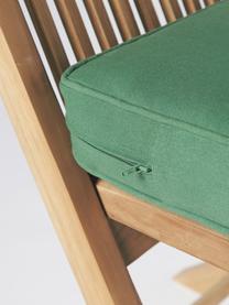 Cuscino sedia alto Zoey, Rivestimento: 100% cotone, Verde scuro, Larg. 40 x Lung. 40 cm