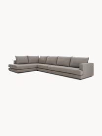 XL-Ecksofa Tribeca, Bezug: 100 % Polyester Der hochw, Gestell: Massives Kiefernholz, Webstoff Taupe, B 405 x T 228 cm, Eckteil rechts