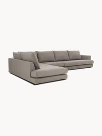 XL-Ecksofa Tribeca, Bezug: 100 % Polyester Der hochw, Gestell: Massives Kiefernholz, Webstoff Taupe, B 405 x T 228 cm, Eckteil rechts