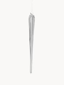 Set di 3 addobbi albero di Natale Icicle, Vetro, Trasparente, Larg. 44 x Alt. 126 cm