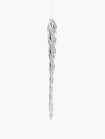 Set di 3 addobbi albero di Natale Icicle, Vetro, Trasparente, Larg. 44 x Alt. 126 cm