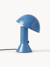 Malá stolová lampa Elmetto, Plast, lakovaný, Modrá, Ø 22 x V 28 cm