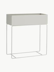 Portavaso Plant Box, Acciaio verniciato a polvere, Grigio chiaro, Larg. 60 x Alt. 65 cm