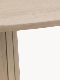 Mesa de comedor redonda de madera Christo, Ø 120 cm, Tablero de fibras de densidad media (MDF) con chapa de roble, aceitado, Madera de roble, Ø 120 cm