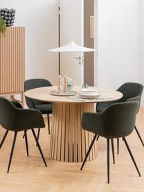 Okrúhly stôl z dreva Christo, Ø 120 cm, MDF-doska strednej hustoty s dubovou dyhou, ošetrené olejom, Dubové drevo, Ø 120 cm