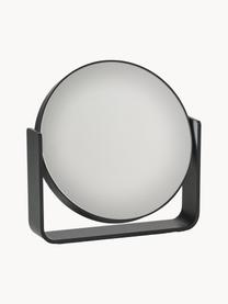 Specchio cosmetico rotondo con ingrandimento Ume, Nero, Larg. 19 x Alt. 20 cm