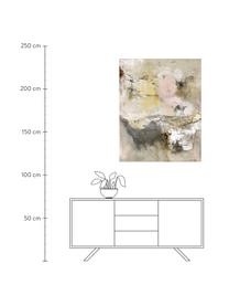 Handbemalter Leinwanddruck Artcast, Bild: Digitaldruck mit Ölfarben, Bunt, B 90 x H 120 cm