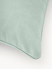 Poszewka na poduszkę z flaneli Biba, Szałwiowy zielony, S 40 x D 80 cm