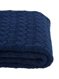 Plaid tricot Caleb, Bleu