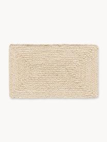 Jute-Fussmatte Sharmila, 100 % Jute, Off White, B 45 x L 75 cm