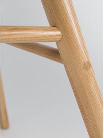 Silla con reposabrazos Albert Kuip, Asiento: 100% polipropileno, Patas: madera de fresno, Blanco, An 59 x Al 82 cm