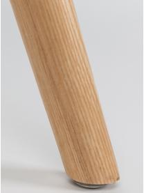 Silla con reposabrazos Albert Kuip, Asiento: 100% polipropileno, Patas: madera de fresno, Blanco, An 59 x Al 82 cm