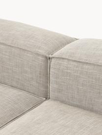 Modulares XL-Ecksofa Lennon aus Leinen-Mix, Bezug: 50 % Viskose, 25 % Leinen, Gestell: Fichtenholz, Sperrholz, m, Füße: Kunststoff Dieses Produkt, Leinen-Mix Grau, B 329 x T 269 cm, Eckteil links