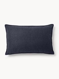 Cojín sofá Lennon, Funda: 100% poliéster, Tejido azul oscuro, An 50 x L 80 cm