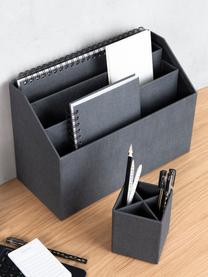 Büro-Organizer Hector, Fester Karton, Anthrazit, B 33 x T 16 cm