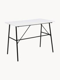 Bureau Pascal, Tafelblad: MDF, Frame: gepoedercoat metaal, Wit, B 100 x H 55 cm