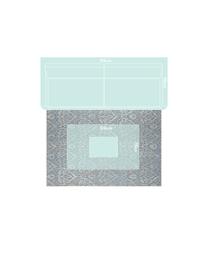 Design In- & Outdoor-Teppich Choy mit grafischem Muster, 100% Polypropylen, Hellblau, Beige, B 200 x L 290 cm (Größe L)