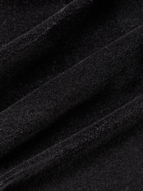 Cuscino in lana fatto a mano Lips Smolder, Retro: velluto (100% cotone), Nero, rosso, Larg. 45 x Lung. 45 cm