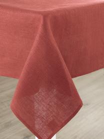 Linnen tafelkleed Heddie in rood, 100% linnen, Rood, 145 x 250 cm