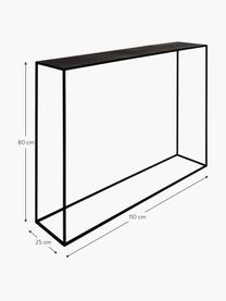 Metall-Konsole Expo, Metall, pulverbeschichtet, Schwarz, B 110 x H 80 cm