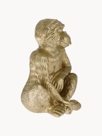 Dekorácia Monkey, Polymérová živica, Odtiene zlatej, Š 12 x V 15 cm