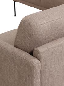 Sofá rinconera Fluente, Tapizado: 100% poliéster Alta resis, Estructura: madera de pino maciza, Patas: metal con pintura en polv, Tejido gris pardo, An 221 x F 200 cm, chaise longue izquierda