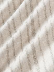 Copripiumino in canapa Mindy, Retro: 100% cotone Densità dei f, Beige chiaro, bianco latte, Larg. 200 x Lung. 200 cm