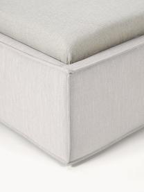 Cama individual Dream, con espacio de almacenamiento, Tapizado: poliéster (borreguillo) A, Estructura: madera de pino maciza con, Tejido greige, An 90 x L 200 cm
