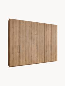 Drehtürenschrank Monaco, 6-türig, Korpus: Holzwerkstoff, foliert, Griffe: Metall, beschichtet, Holz, B 295 x H 216 cm