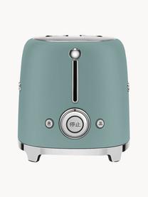 Kompakt Toaster 50's Style, Edelstahl, beschichtet, Petrol, matt, B 31 x T 20 cm