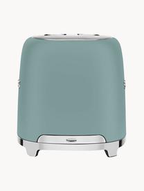 Kompakt Toaster 50's Style, Edelstahl, beschichtet, Petrol, matt, B 31 x T 20 cm