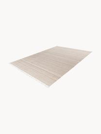 Ručne tkaný koberec do interiéru a exteriéru so strapcami Nador, 100 % polyetylén, Svetlobéžová, Š 80 x D 150 cm (veľkosť XS)