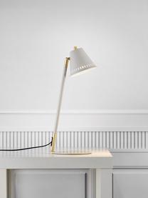 Lampa biurkowa w stylu retro Pine, Szary, złoty, S 15 x W 47 cm