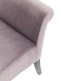 Čalouněná lavice ze sametu Motley, Světle šedá, Š 110 cm, V 40 cm