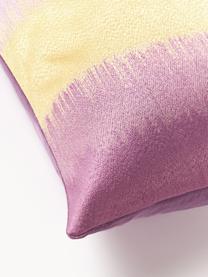 Poszewka na poduszkę Kelby, Odcienie lila, jasny żółty, S 50 x D 50 cm