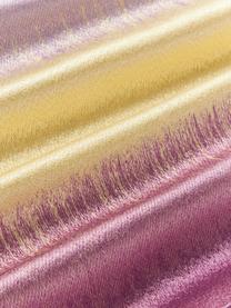 Bestickte Kissenhülle Kelby mit Farbverlauf, Hülle: 100 % Baumwolle, Lilatöne, Hellgelb, B 50 x L 50 cm