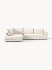 Ecksofa Tribeca, Bezug: 100 % Polyester Der hochw, Gestell: Massives Kiefernholz, Webstoff Cremeweiss, B 274 x T 192 cm, Eckteil rechts