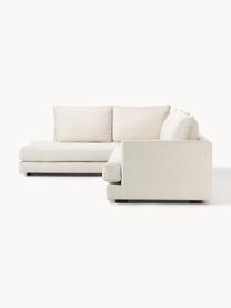 Ecksofa Tribeca, Bezug: 100 % Polyester Der hochw, Gestell: Massives Kiefernholz, Webstoff Cremeweiss, B 274 x T 192 cm, Eckteil rechts