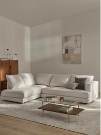 Ecksofa Tribeca, Bezug: 100 % Polyester Der hochw, Gestell: Massives Kiefernholz, Webstoff Cremeweiss, B 274 x T 192 cm, Eckteil rechts