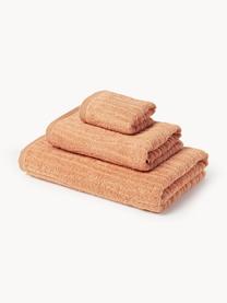 Set de toallas Audrina, tamaños diferentes, Melocotón, Set de 4 (toallas lavabo y toallas de ducha)