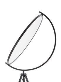 Lampada da terra a LED treppiede Renitale, Disco diffusore: materiale sintetico, Base della lampada: metallo verniciato, Nero, Ø 43 x Alt. 153 cm