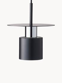 Lámpara de techo pequeña de diseño Kolorit, Cable: cubierto en tela, Negro, Ø 20 x Al 24 cm