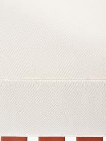 Taburete para exterior Caio, Tapizado: 100% poliéster Alta resis, Estructura: aluminio, Blanco Off White, terracota, An 95 x F 95 cm