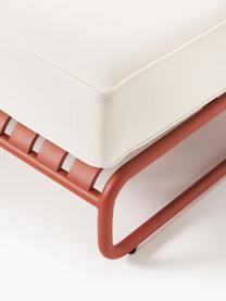 Tuin kruk Caio, Bekleding: 100% polyester Met 20.000, Frame: aluminium, Gebroken wit, terracotta, B 95 x D 95 cm