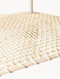 Hanglamp Senja van rotan, Lampenkap: rotan, Baldakijn: gepoedercoat metaal, Beige, B 65 x D 46 cm