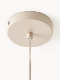 Lámpara de techo de ratán Senja, Pantalla: ratán, Anclaje: metal con pintura en polv, Cable: cubierto en tela, Beige, An 65 x F 46 cm
