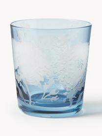 Waterglazen Peony, set van 6, Glas, Meerkleurig, Ø 9 x H 10 cm, 250 ml