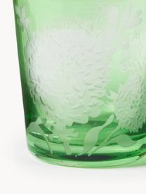 Waterglazen Peony, set van 6, Glas, Meerkleurig, Ø 9 x H 10 cm, 250 ml