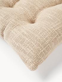 Cuscino sedia in cotone Sasha, Rivestimento: 100% cotone, Beige, Larg. 40 x Lung. 40 cm