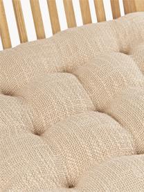 Baumwoll-Sitzkissen Sasha, Bezug: 100% Baumwolle, Beige, B 40 x L 40 cm